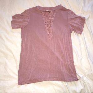 Blush Lace Front Top
